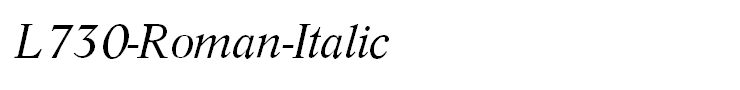 L730-Roman-Italic