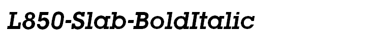 L850-Slab-BoldItalic
