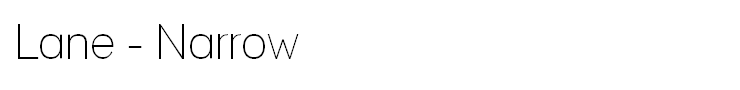 Lane - Narrow