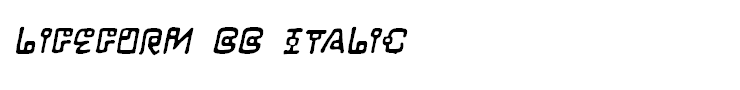 LifeForm BB Italic