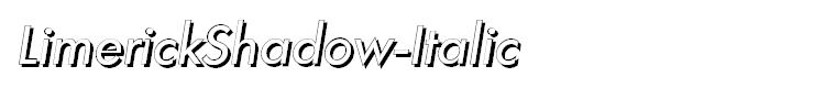 LimerickShadow-Italic
