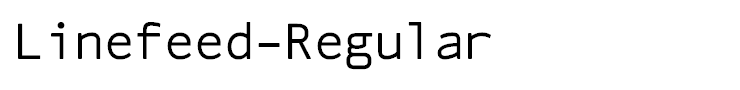 Linefeed-Regular