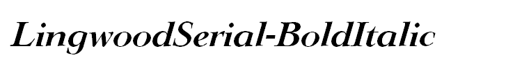 LingwoodSerial-BoldItalic