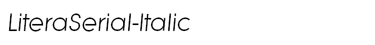 LiteraSerial-Italic