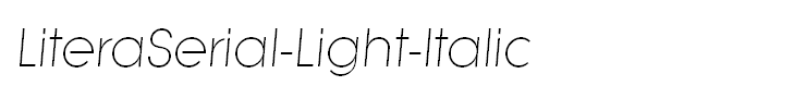 LiteraSerial-Light-Italic