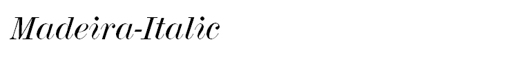 Madeira-Italic