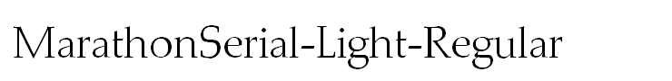 MarathonSerial-Light-Regular