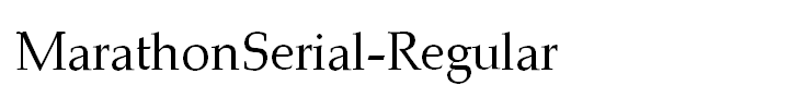 MarathonSerial-Regular