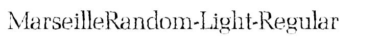 MarseilleRandom-Light-Regular