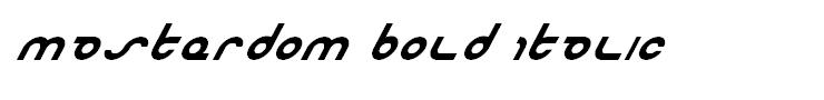 Masterdom Bold Italic
