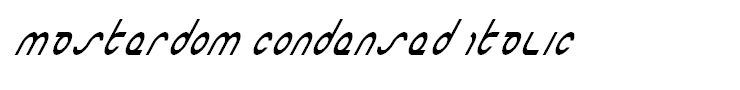 Masterdom Condensed Italic