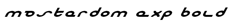 Masterdom Exp Bold Italic