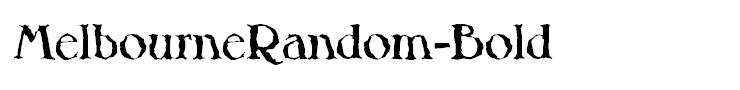 MelbourneRandom-Bold