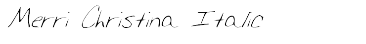 Merri Christina Italic