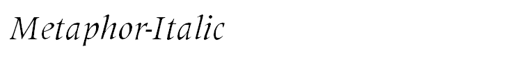 Metaphor-Italic