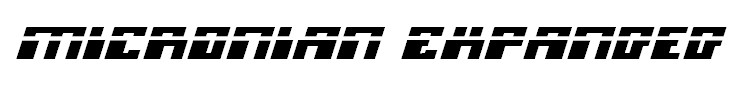Micronian Expanded Laser Italic