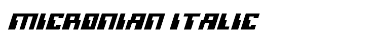 Micronian Italic