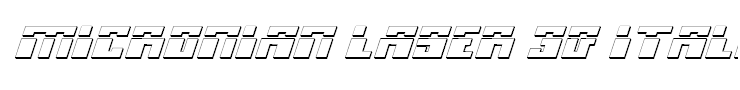 Micronian Laser 3D Italic