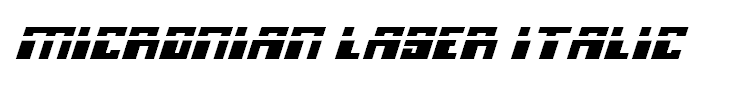 Micronian Laser Italic