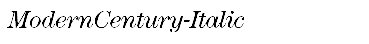 ModernCentury-Italic