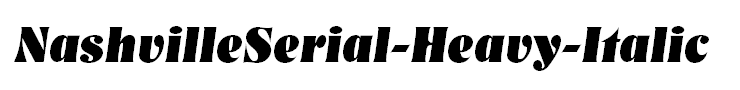 NashvilleSerial-Heavy-Italic