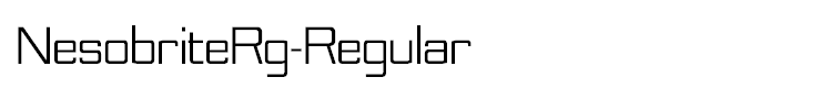 NesobriteRg-Regular