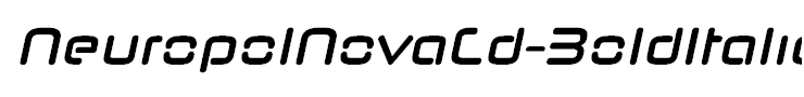 NeuropolNovaCd-BoldItalic