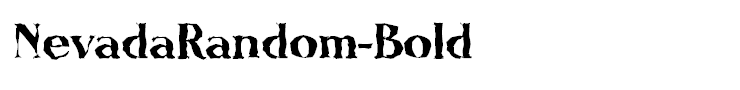 NevadaRandom-Bold