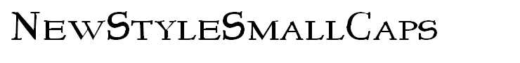 NewStyleSmallCaps