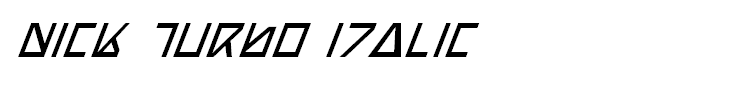 Nick Turbo Italic