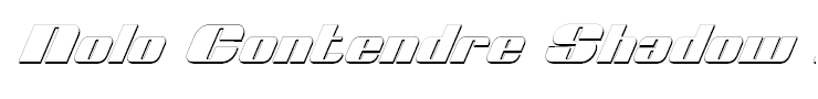 Nolo Contendre Shadow Italic