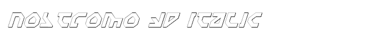 Nostromo 3D Italic