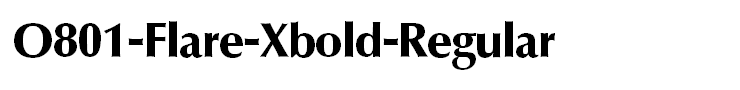 O801-Flare-Xbold-Regular