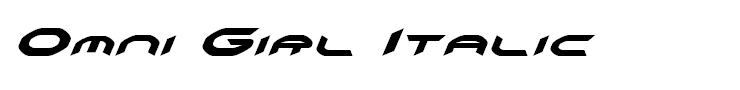 Omni Girl Italic