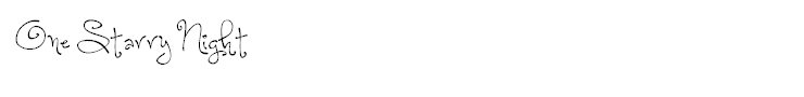 One Starry Night
