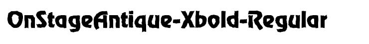 OnStageAntique-Xbold-Regular