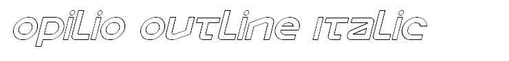 Opilio Outline Italic