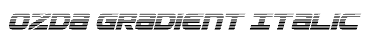 Ozda Gradient Italic