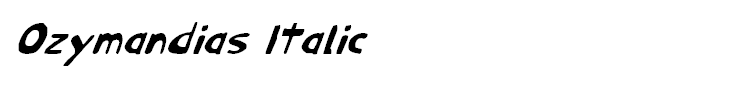 Ozymandias Italic