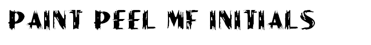 Paint Peel MF Initials