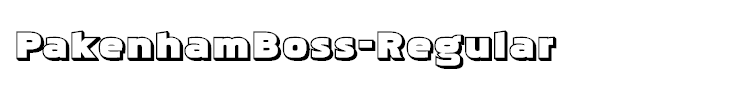 PakenhamBoss-Regular