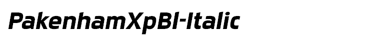 PakenhamXpBl-Italic