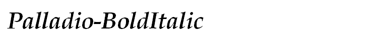 Palladio-BoldItalic