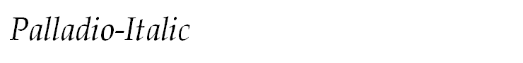 Palladio-Italic
