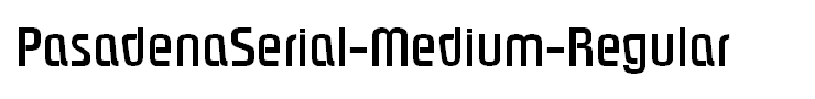 PasadenaSerial-Medium-Regular