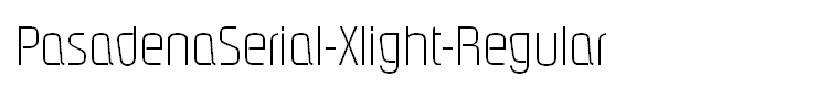 PasadenaSerial-Xlight-Regular