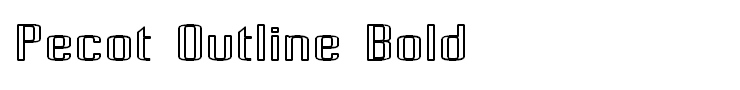 Pecot Outline Bold