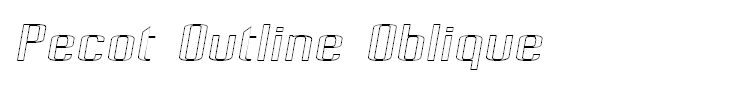 Pecot Outline Oblique