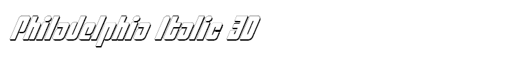 Philadelphia Italic 3D