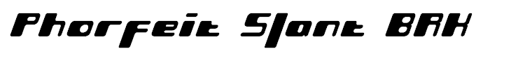 Phorfeit Slant BRK